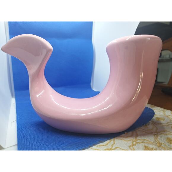 1970's Vohann of California HTF in Creamy Pink! Whale / Soap Dish / Ashtray - Picture 7 of 13